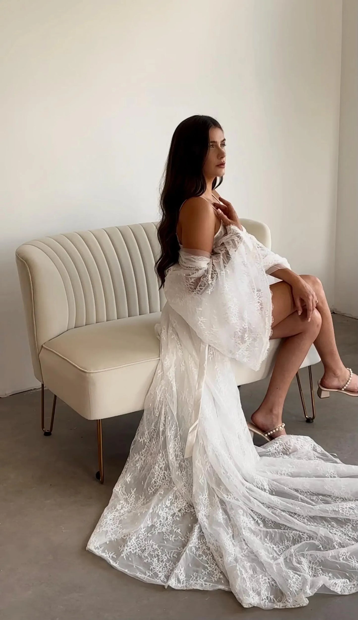 BREA LACE ROBE | boho bridal