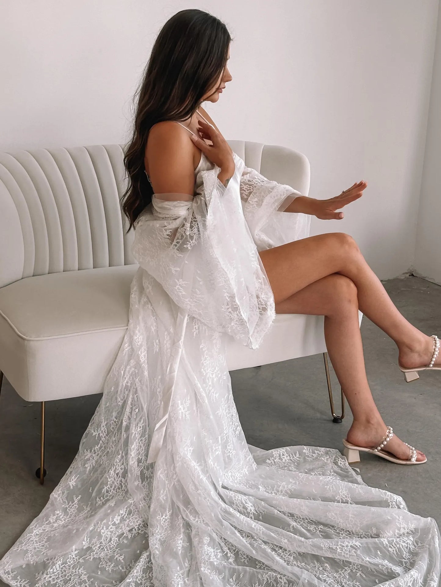 BREA LACE ROBE | boho bridal