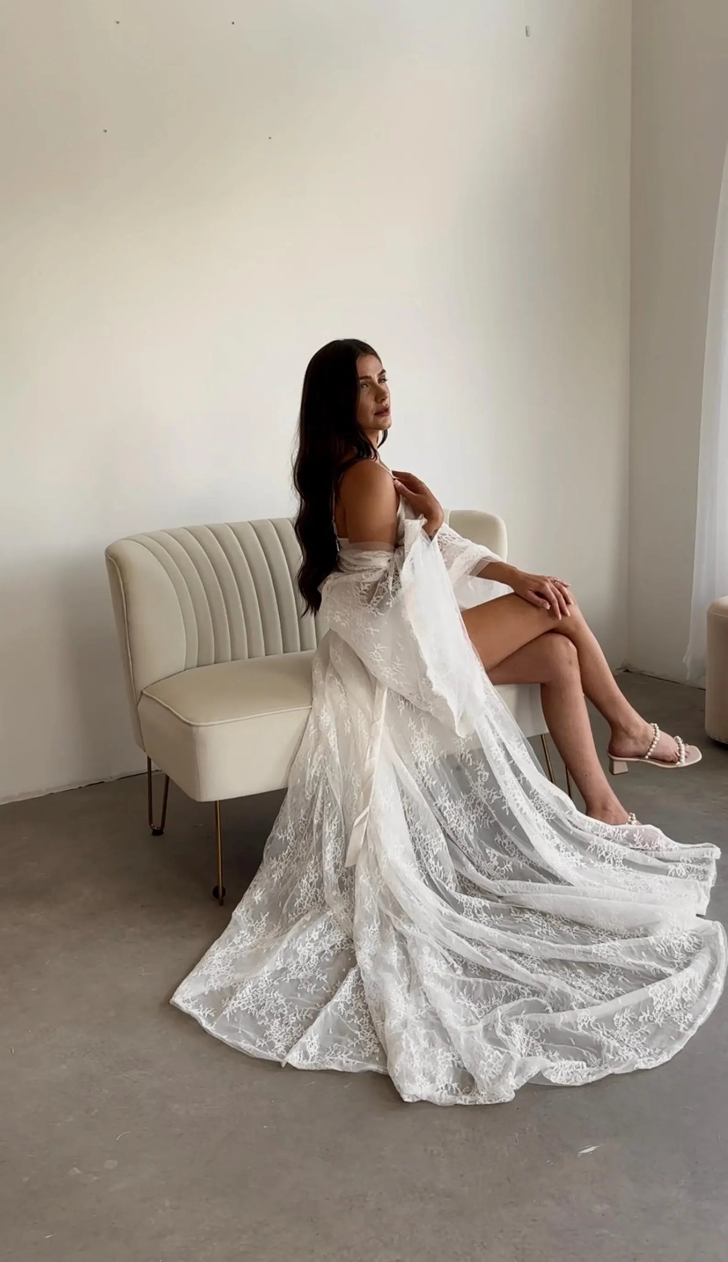 BREA LACE ROBE | boho bridal